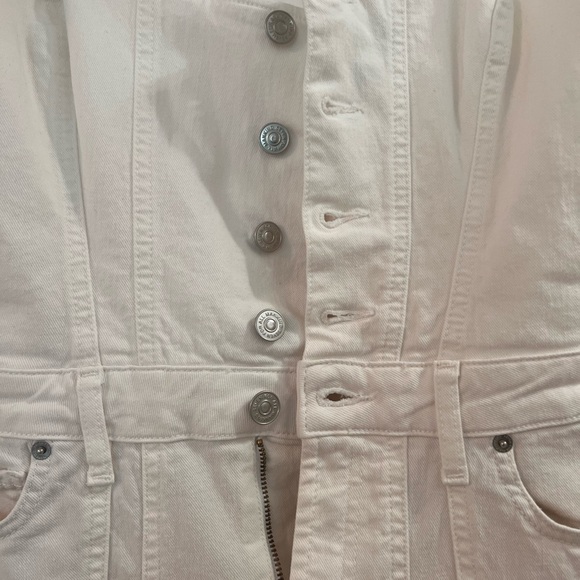 BUSTIER JUMPSUIT IN WHITE 7 for all mankind - Picture 6 of 6